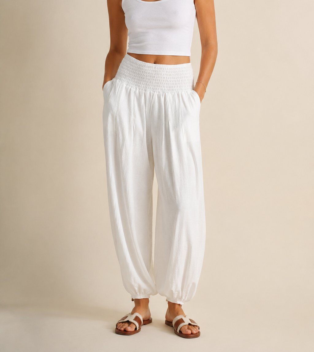 Wholesaler Yitaly Style - VISCOSE TROUSERS WITH WAISTBAND