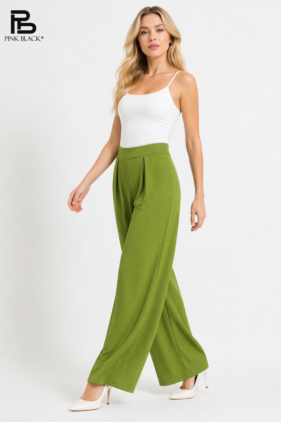 Mayorista Yitaly Style - PANTALÓN DE PIERNA ANCHA CON PINZAS