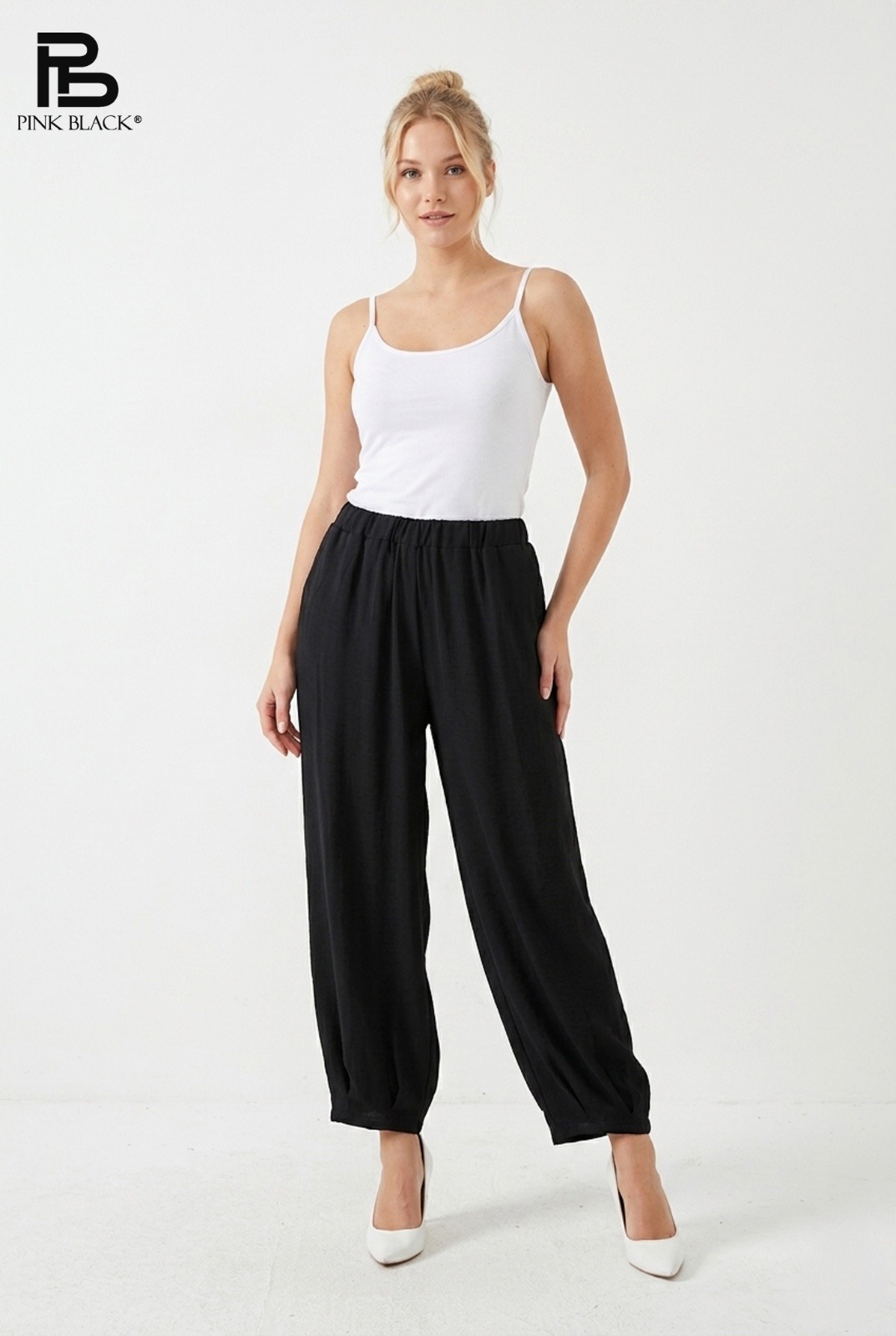 Mayorista Yitaly Style - PANTALÓN GLOBO DE VISCOSA