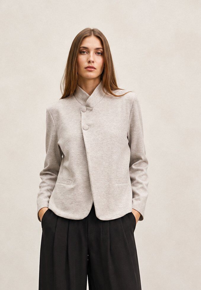 Wholesaler Yitaly Style - Turtleneck sweater with asymmetrical lacing