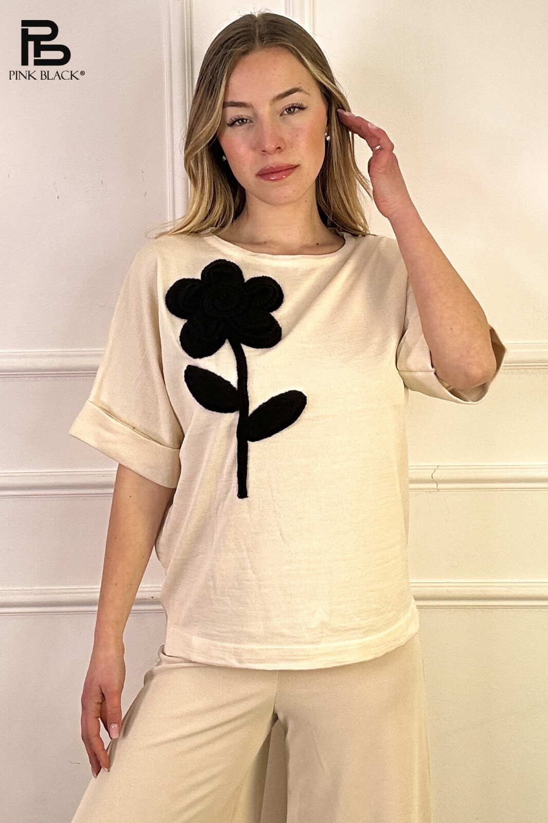 Großhändler Yitaly Style - Gestickte Strickhemd