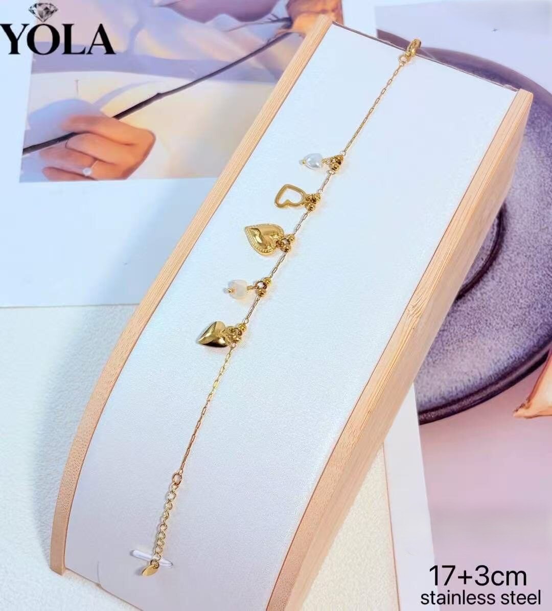 Wholesaler YOLA BIJOUX - Stainless steel BRACELET with an elegant design rich in details