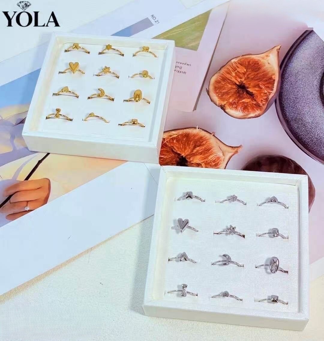 Grossista YOLA BIJOUX - Luna Stella 12PCS Ring Set