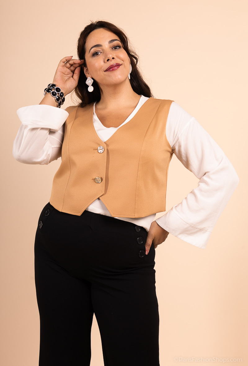 Grossista You Udress Size+ - Gilet senza maniche da sarti
