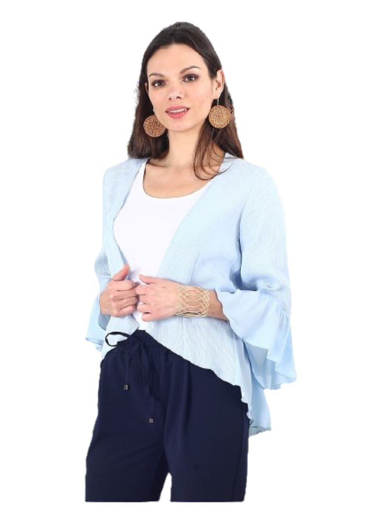 Grossiste You Udress Size+ - Veste bleu ciel
