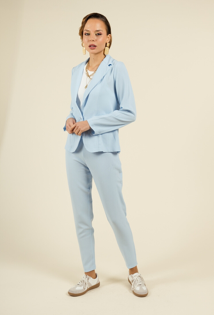 Grossiste YOU UDRESS - Pantalon de Tailleur à Pince 7/8 en Crêpe avec Taille Haute et Fermeture Zip