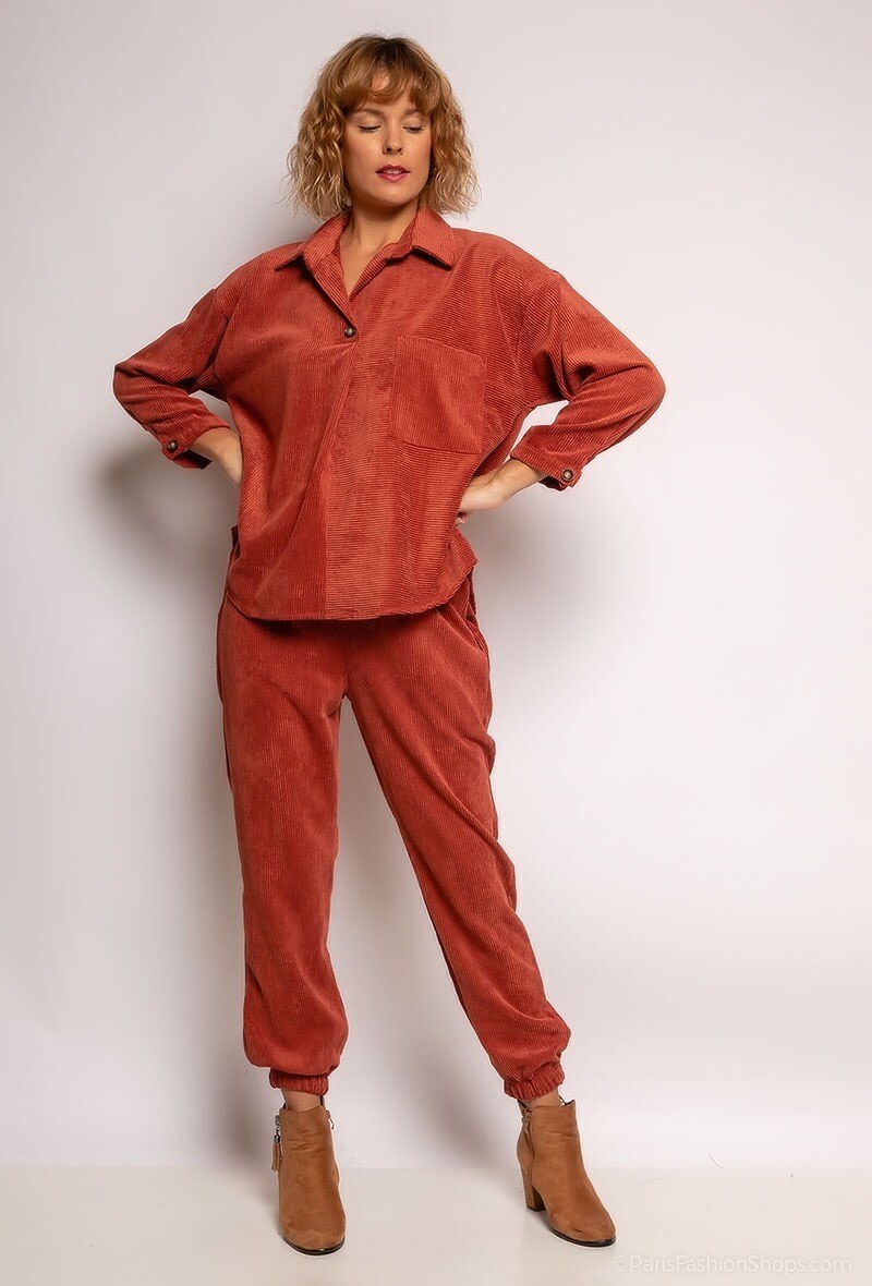 Wholesaler YOURS Paris - corduroy blouse