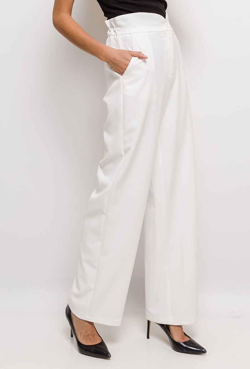 Wholesaler YOURS Paris - Pantalon chic taille haute