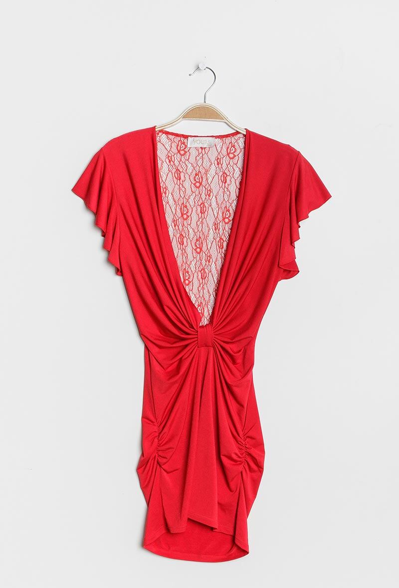 Wholesaler YOURS Paris - Frill dress with lace back