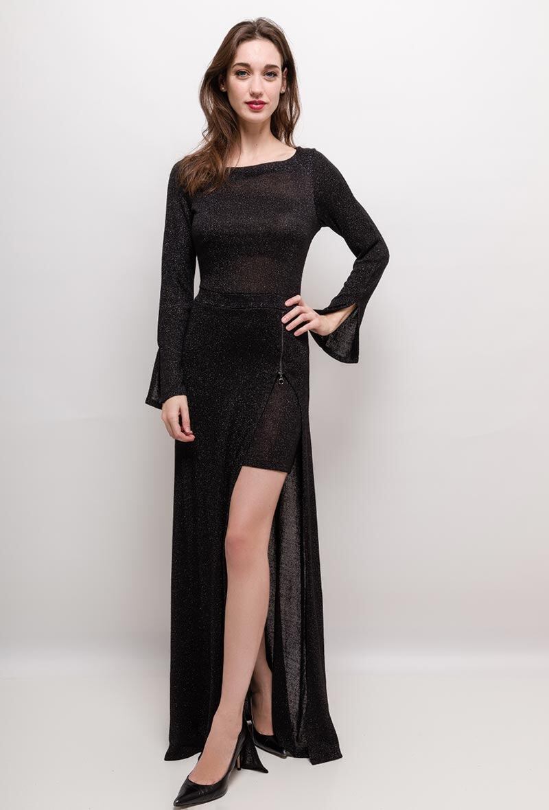 Wholesaler YOURS Paris - Split maxi dress