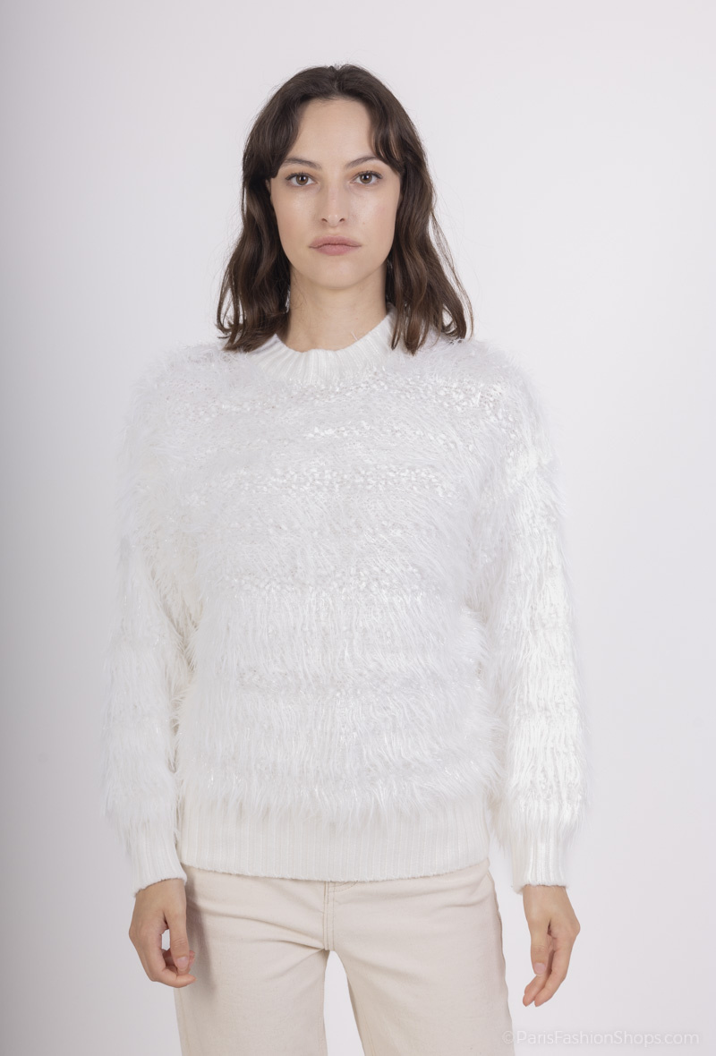 Wholesaler Yu&Me - Long hair sequined sweater