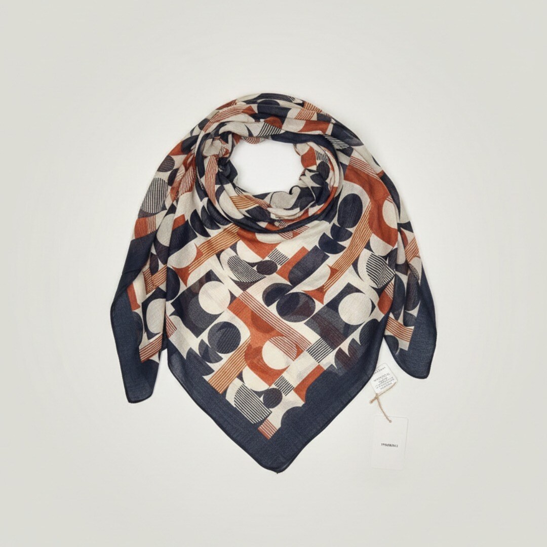 Grossiste YYDS Accessory - Foulard en coton à motifs
