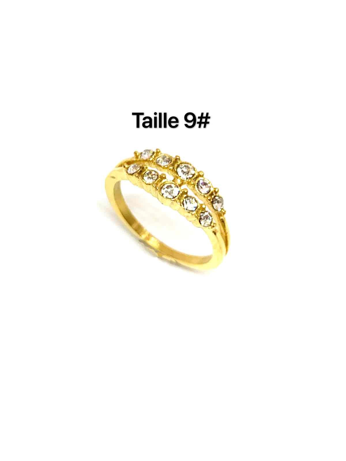 Mayorista Z. Emilie - Anillo de acero con strass