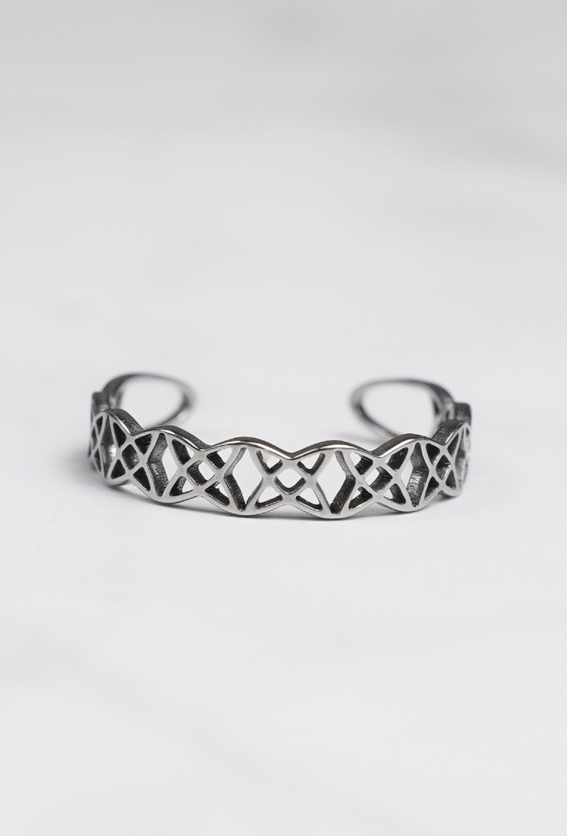 Wholesaler Z. Emilie - Tribal steel foot or phalanx ring