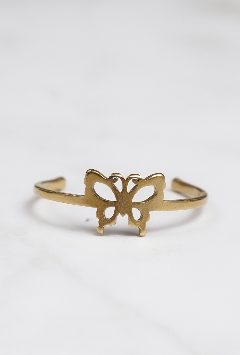 Wholesaler Z. Emilie - Butterfly steel foot or phalanx ring
