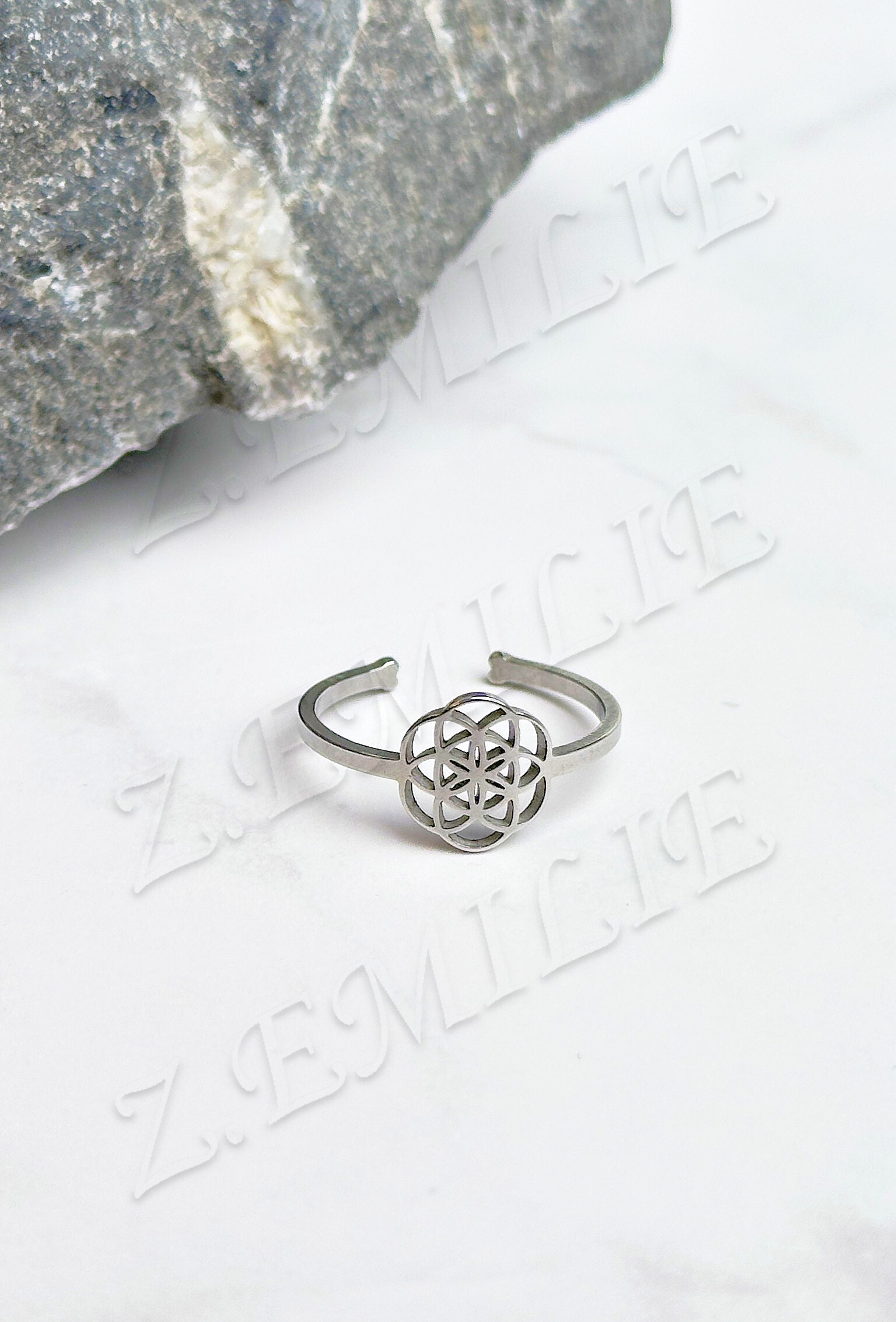 Wholesaler Z. Emilie - Butterfly steel foot or phalanx ring
