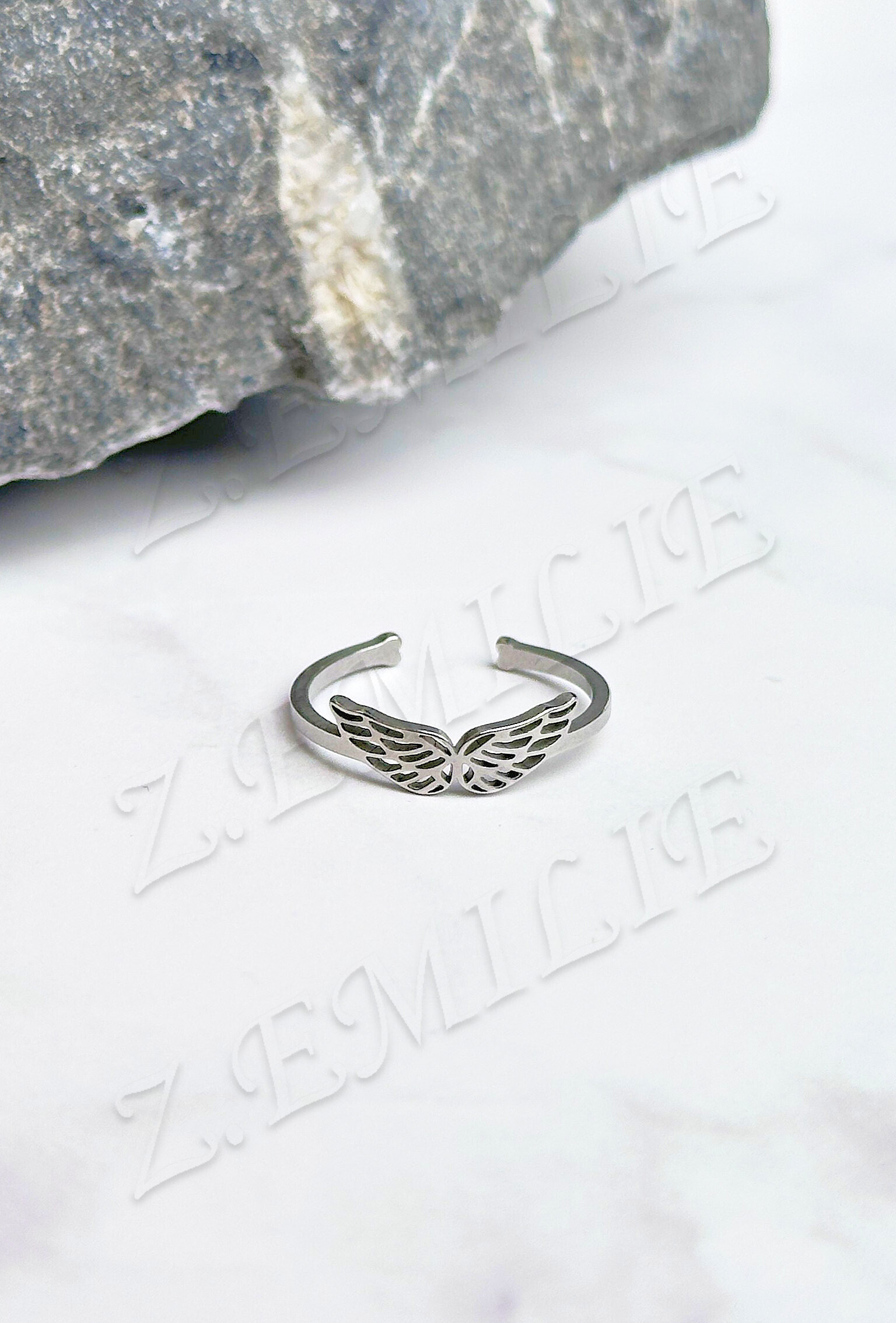 Wholesaler Z. Emilie - Butterfly steel foot or phalanx ring