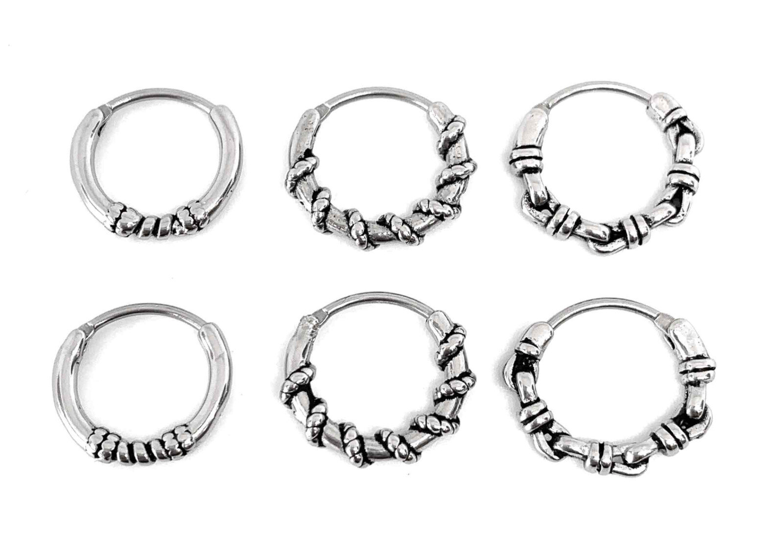 Wholesaler Z. Emilie - Creole steel earring 2x12mm