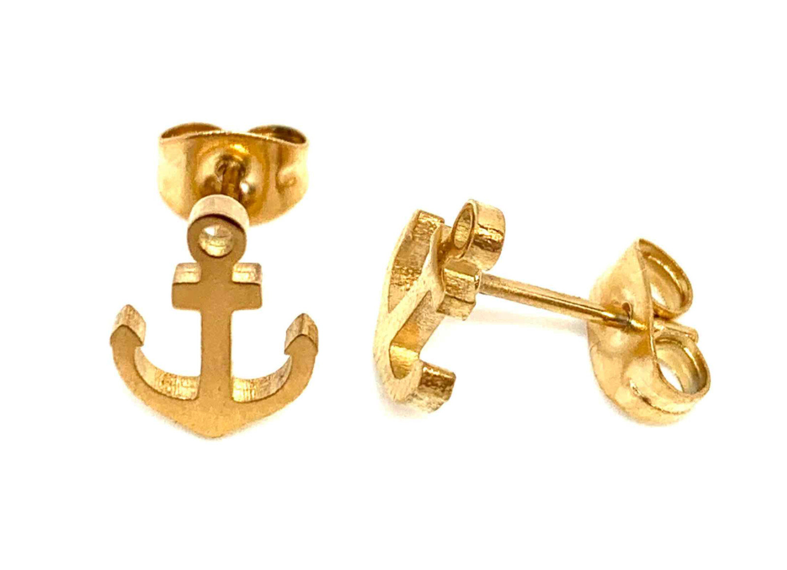Grossiste Z. Emilie - Boucle d'oreille acier ancre marine