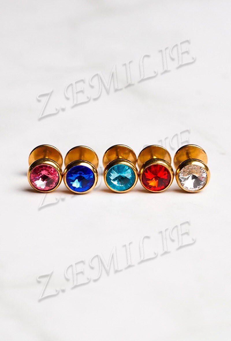 Grossiste Z. Emilie - Faux élargisseur Plug boucle d'oreille 8mm