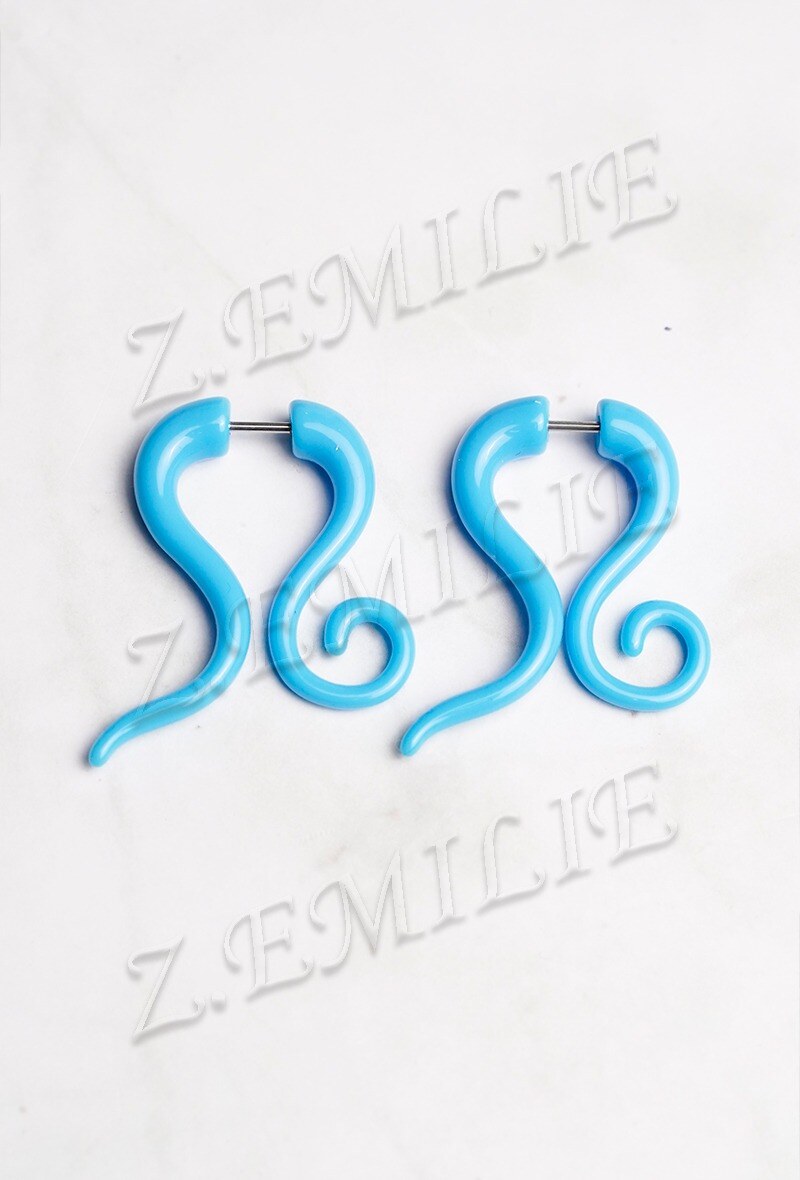 Grossiste Z. Emilie - Faux élargisseur spirale boucle d'oreille 6mm