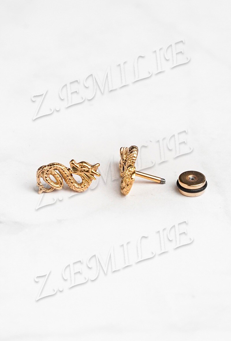 Grossiste Z. Emilie - Faux élargisseur dragon boucle d'oreille