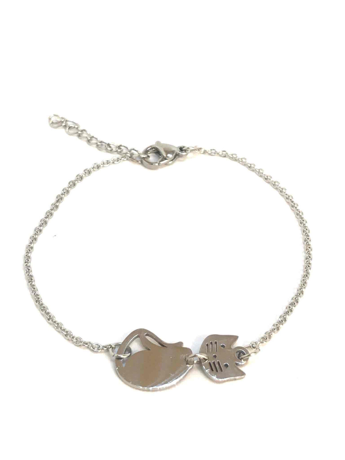 Grossiste Z. Emilie - Bracelet acier chat
