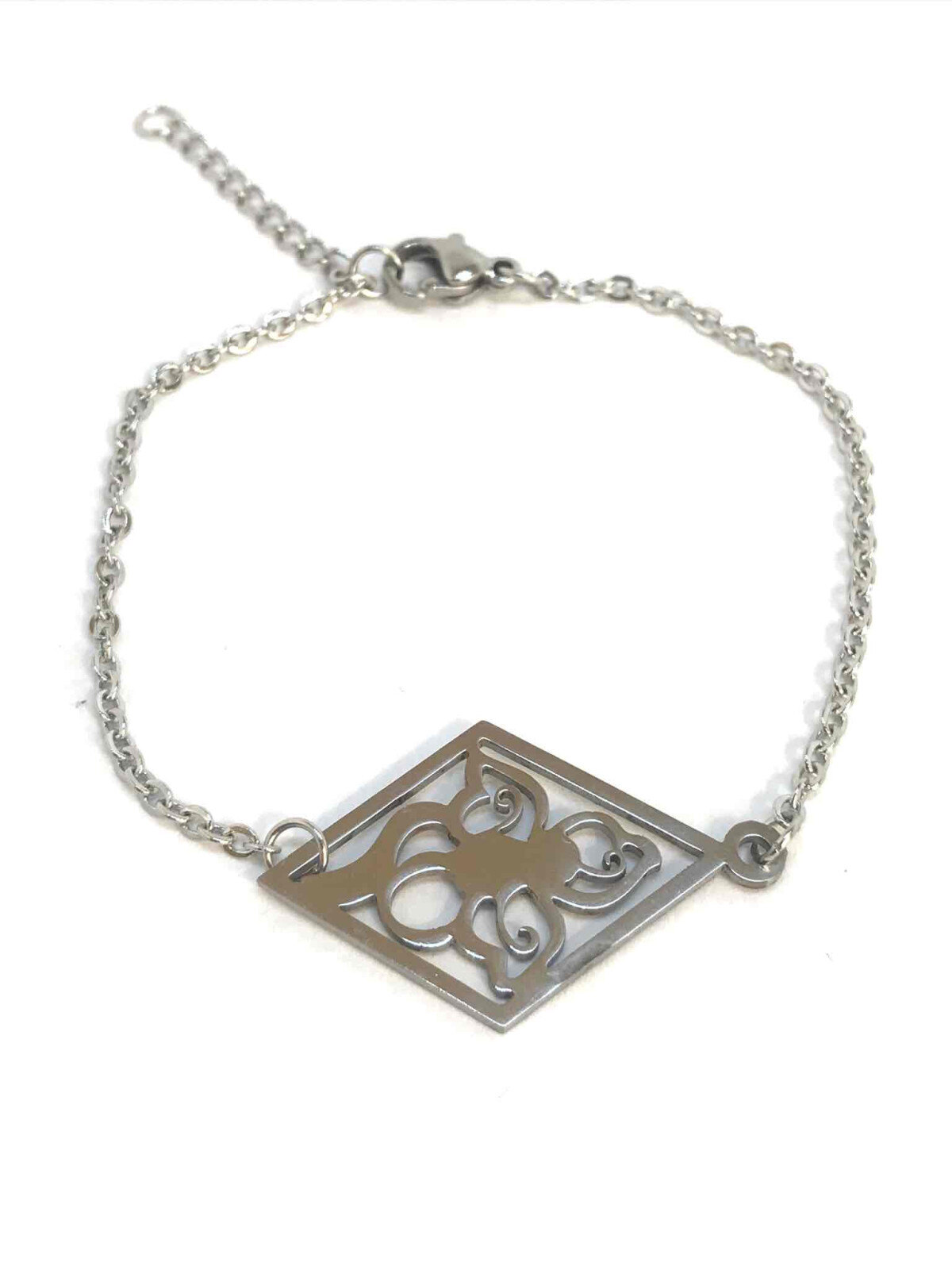 Grossiste Z. Emilie - Bracelet acier fleur