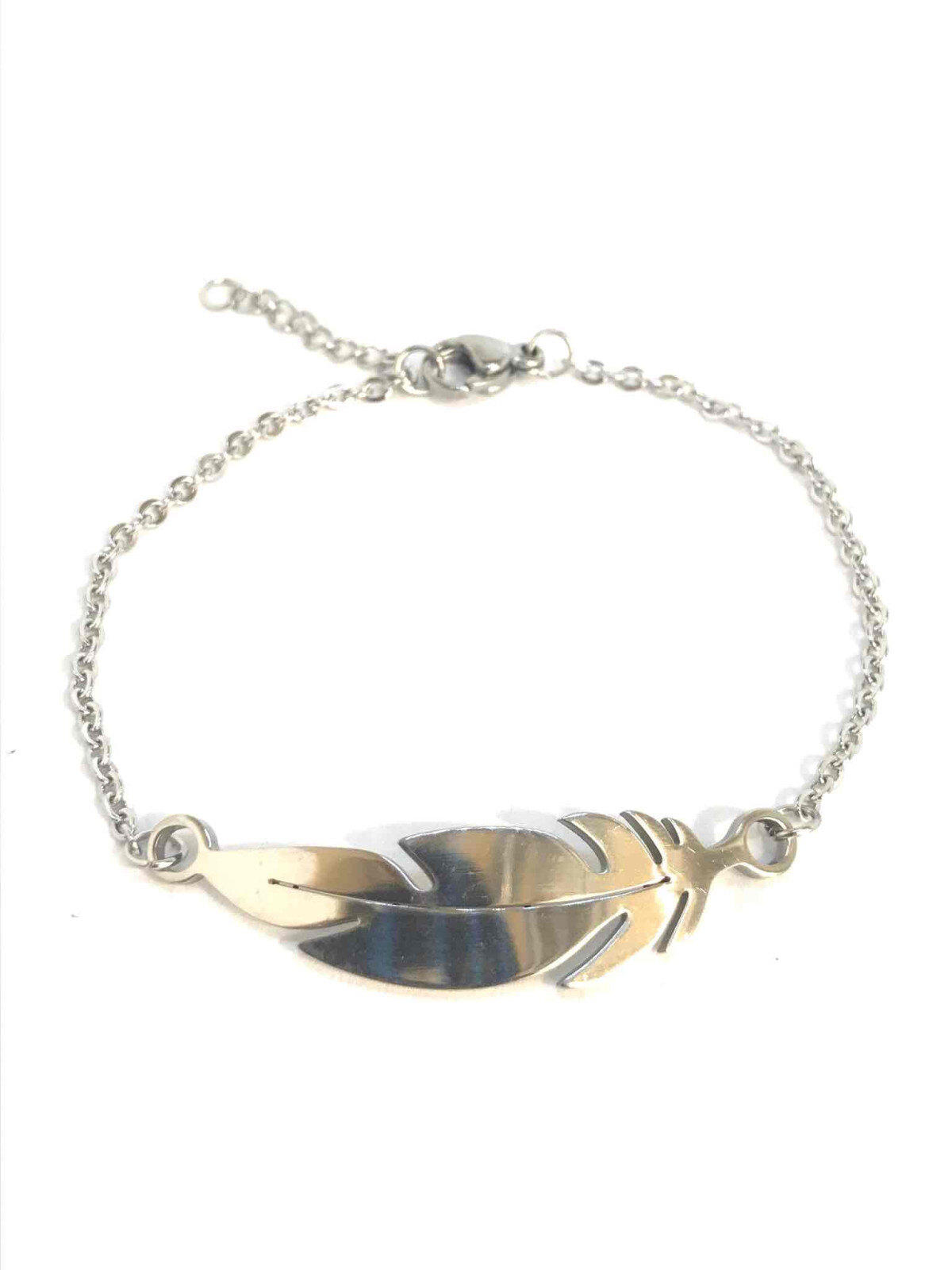 Grossiste Z. Emilie - Bracelet acier plume