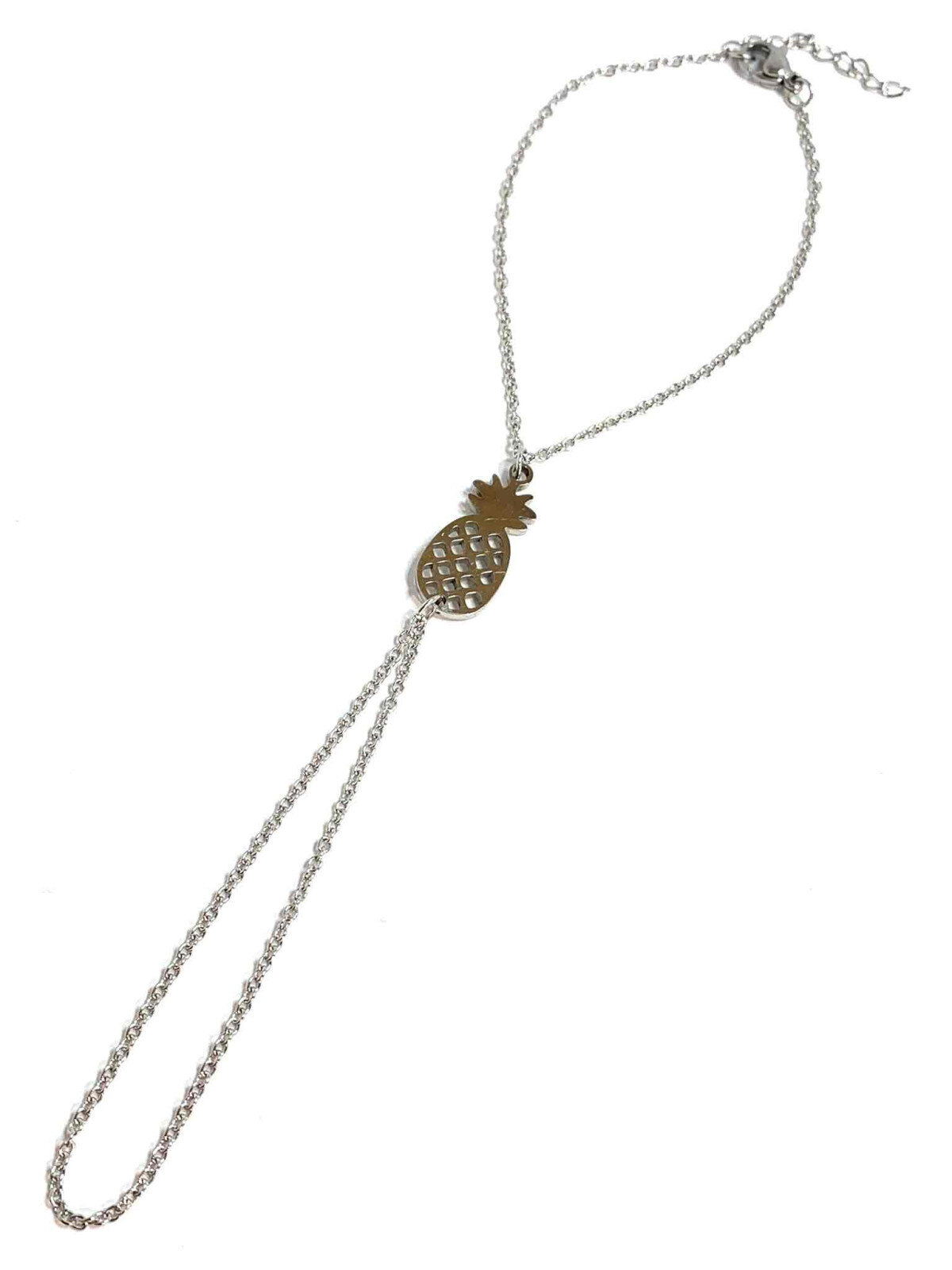 Grossiste Z. Emilie - Bracelet bague acier ananas