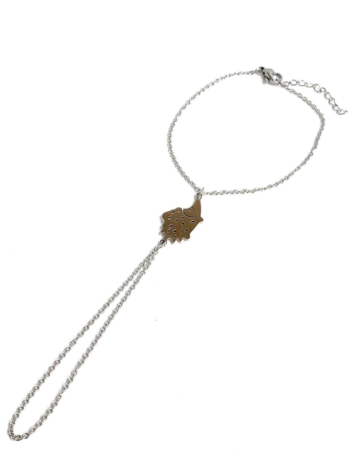 Grossiste Z. Emilie - Bracelet bague acier hérisson