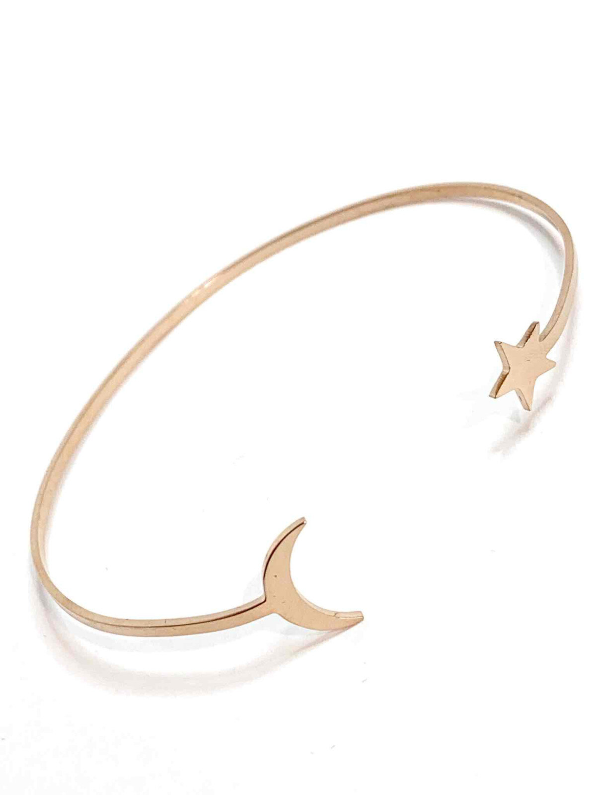 Grossiste Z. Emilie - Bracelet acier lune et étoile