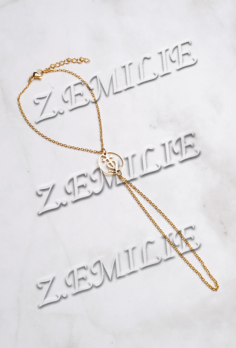 Grossiste Z. Emilie - Bracelet bague acier croix camargue