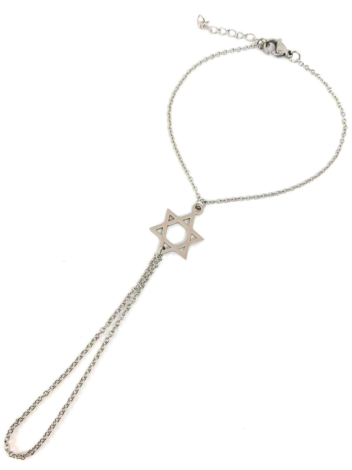 Grossiste Z. Emilie - Bracelet bague acier étoile David