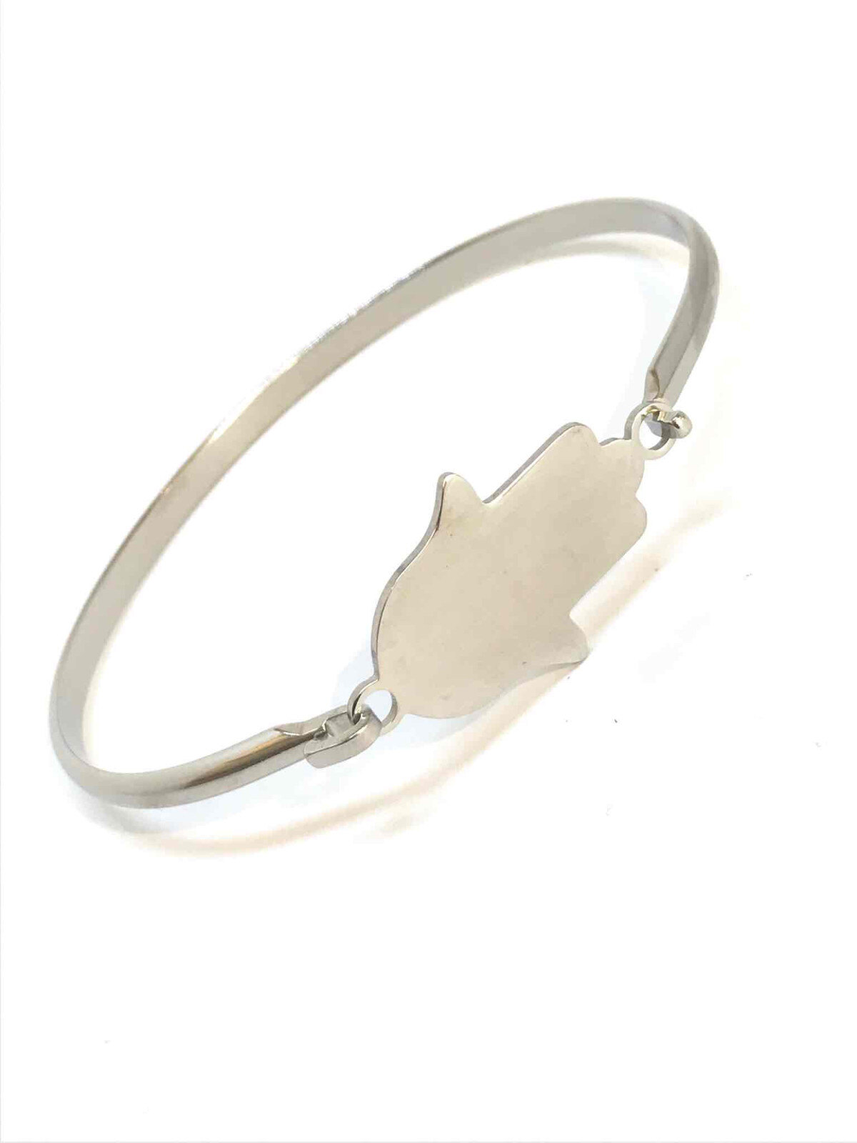 Wholesaler Z. Emilie - Fatma hand steel bracelet to engrave