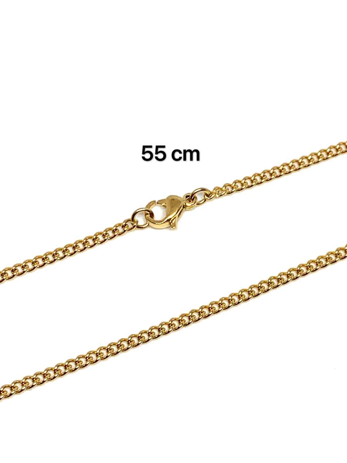Grossiste Z. Emilie - Collier acier maille gourmette 2.5mm