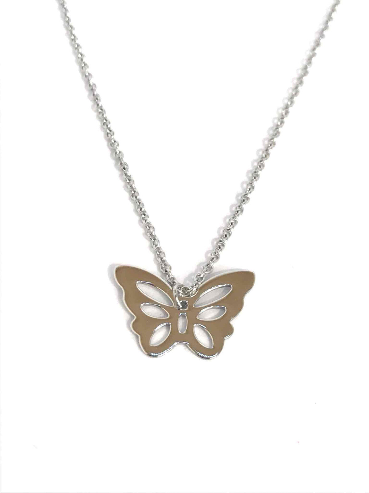 Grossiste Z. Emilie - Collier acier papillon