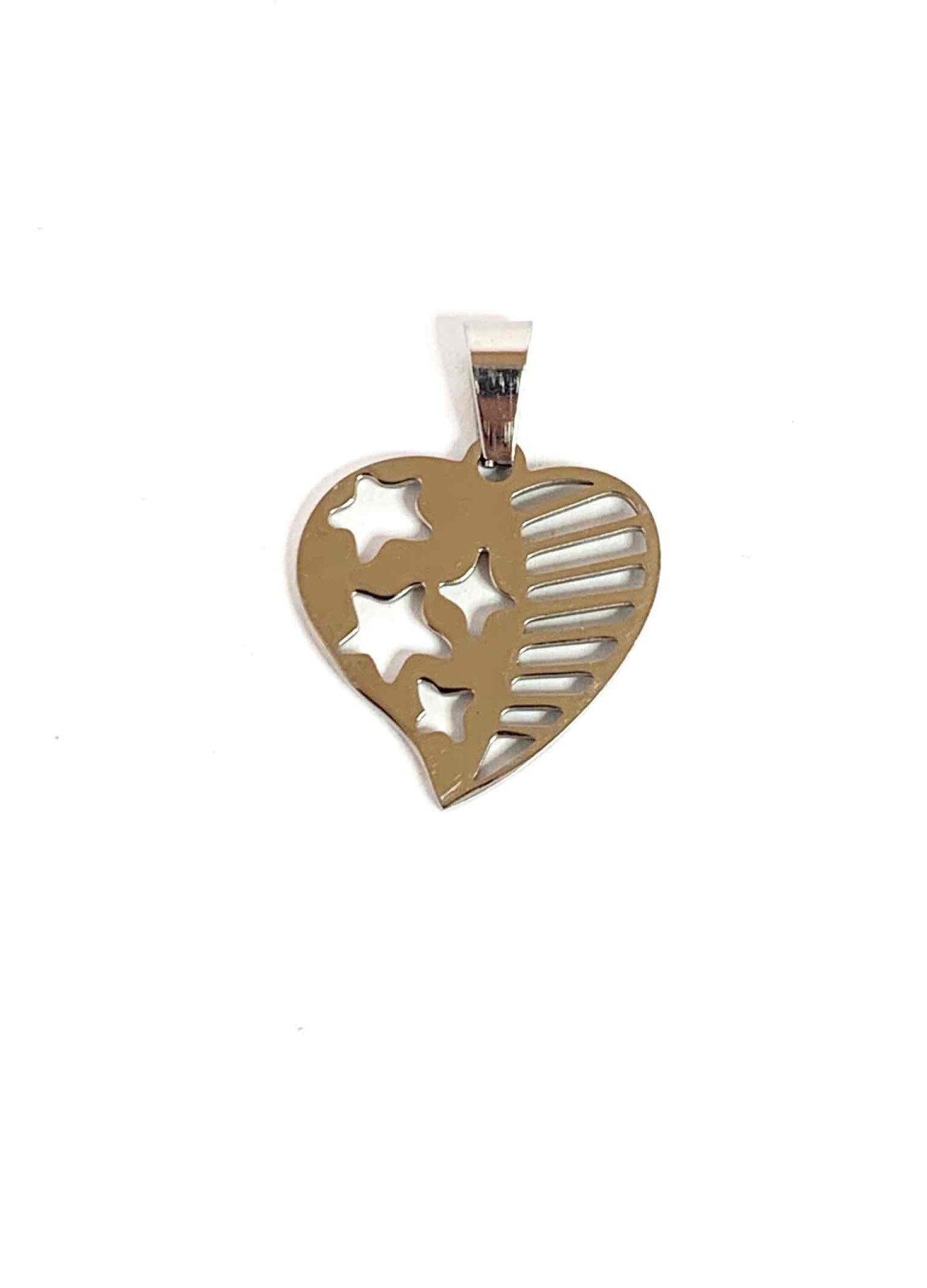 Grossiste Z. Emilie - Pendentif acier coeur