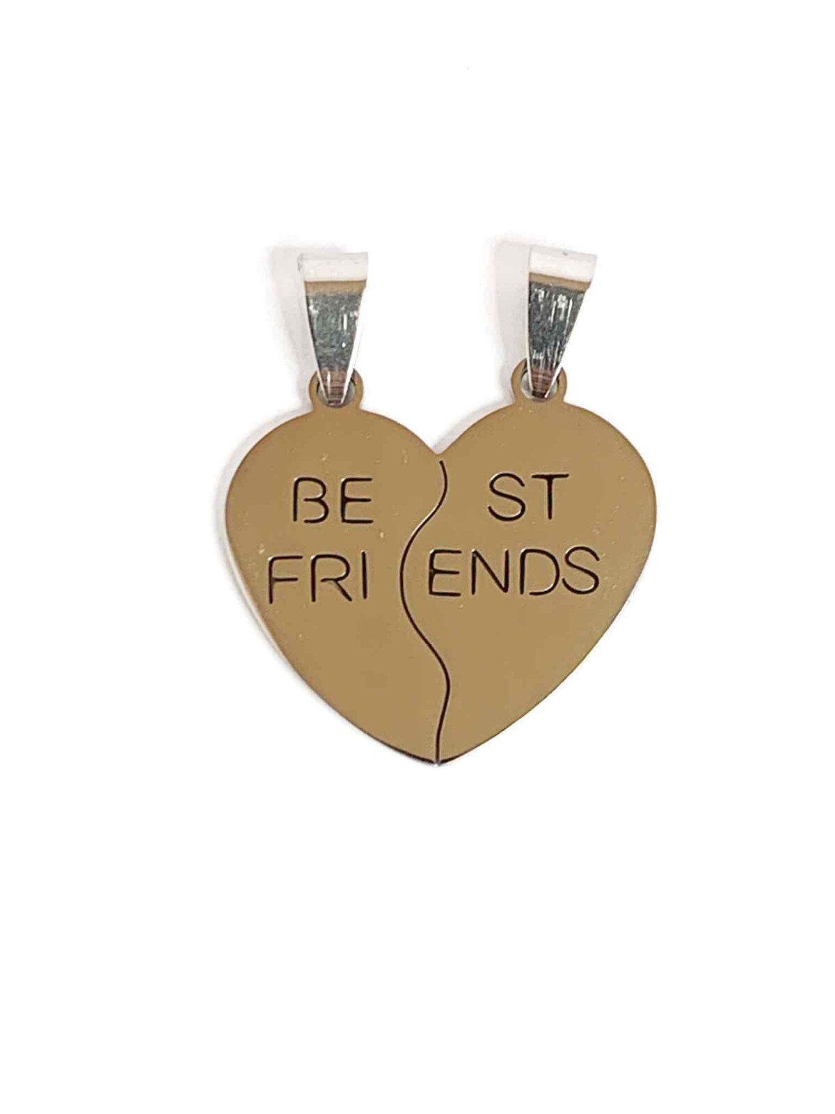 Grossiste Z. Emilie - Pendentif acier coeur brisé