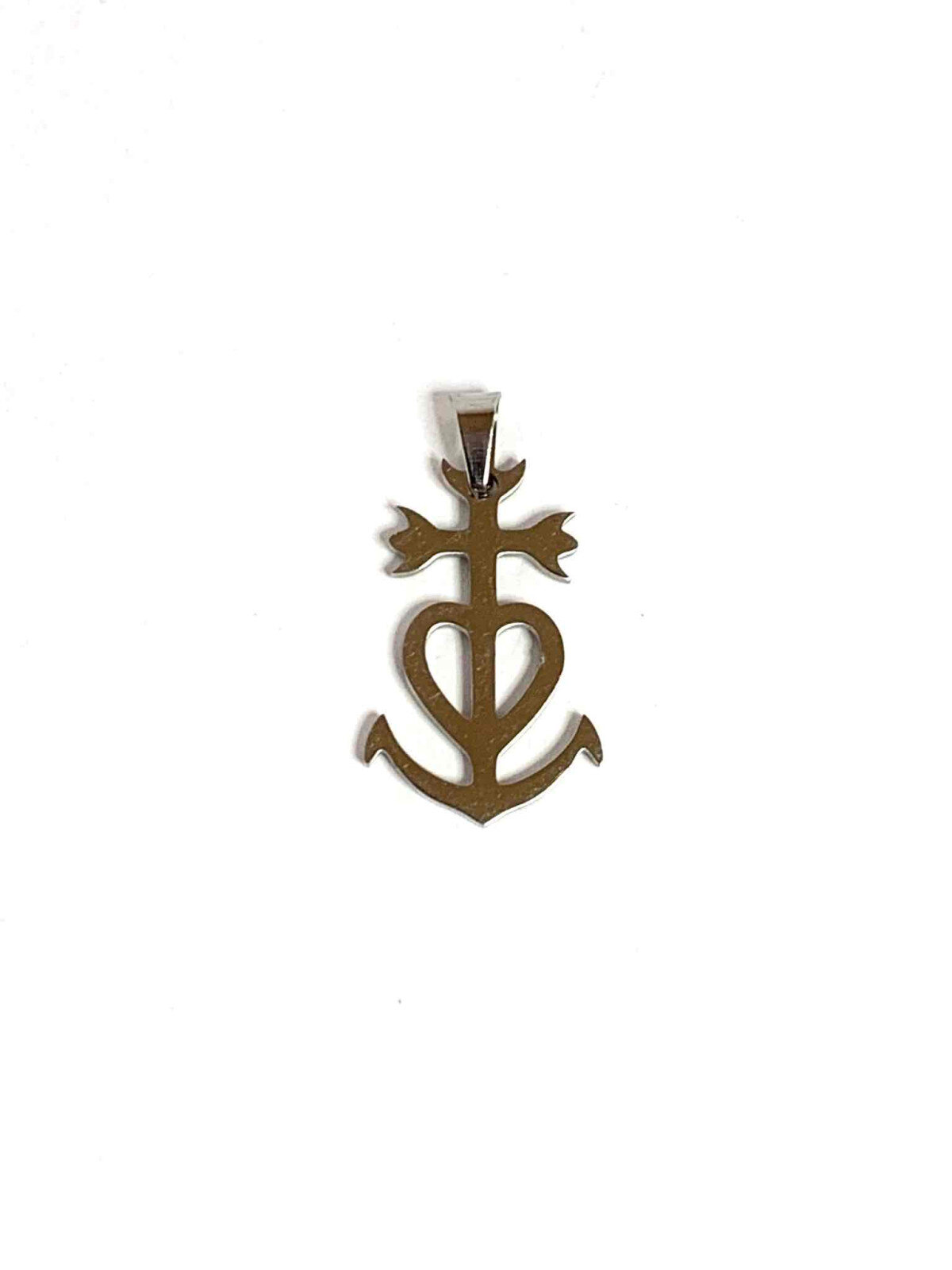Grossiste Z. Emilie - Pendentif acier croix camargue
