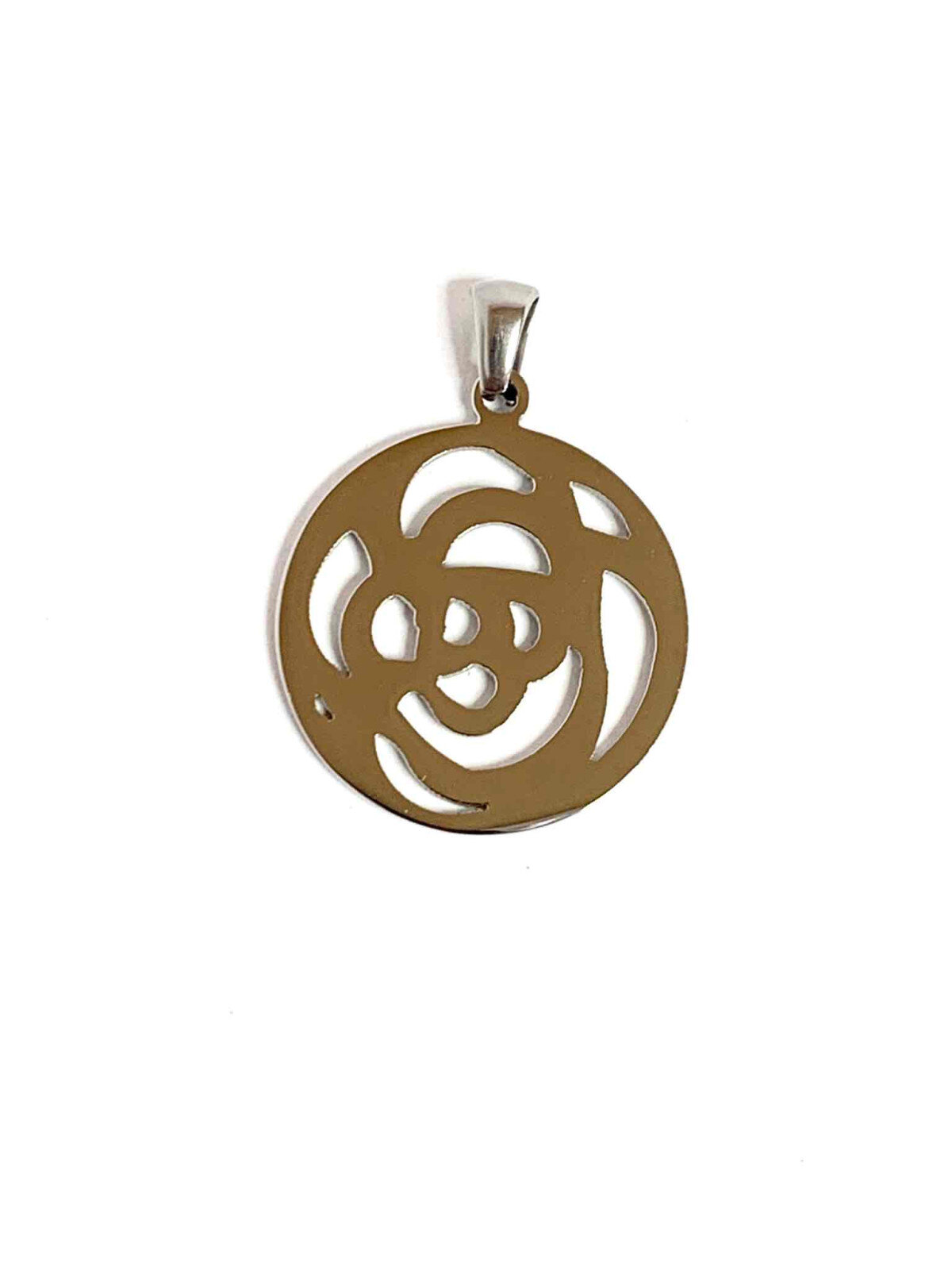 Grossiste Z. Emilie - Pendentif acier rose