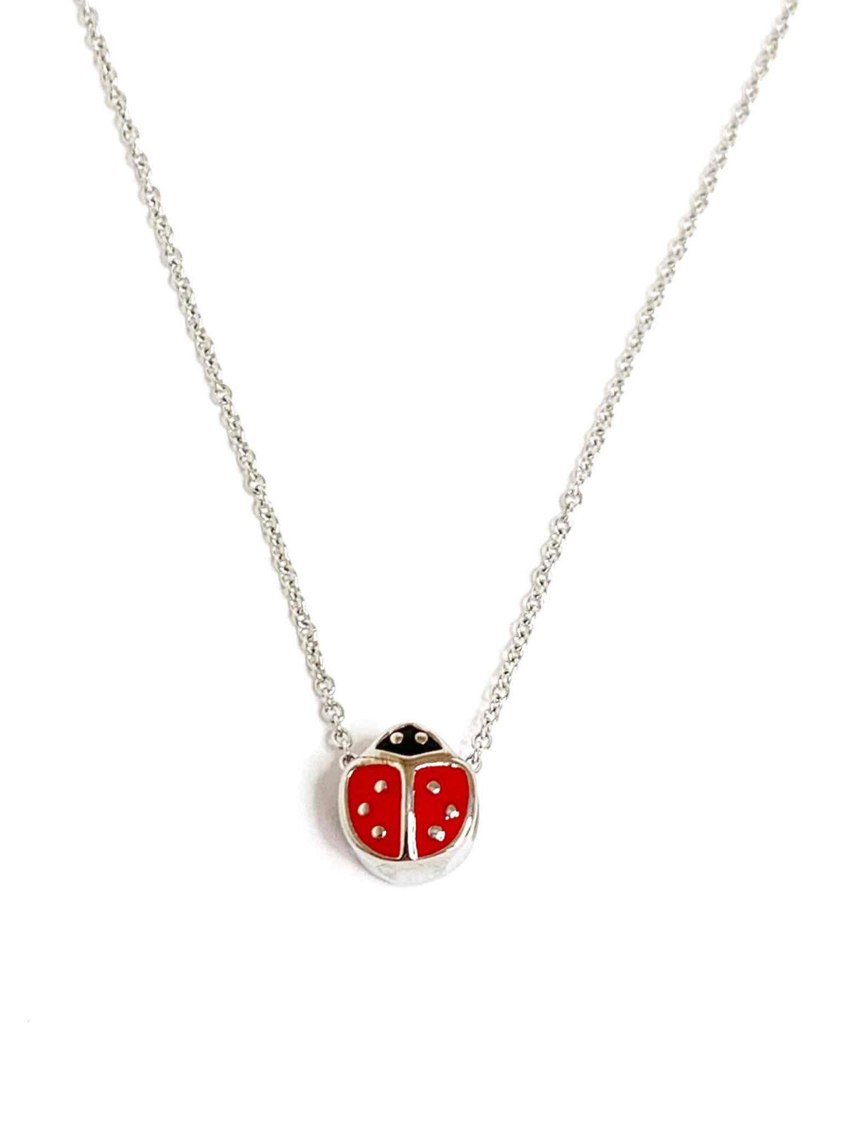 Grossiste Z. Emilie - Collier acier coccinelle