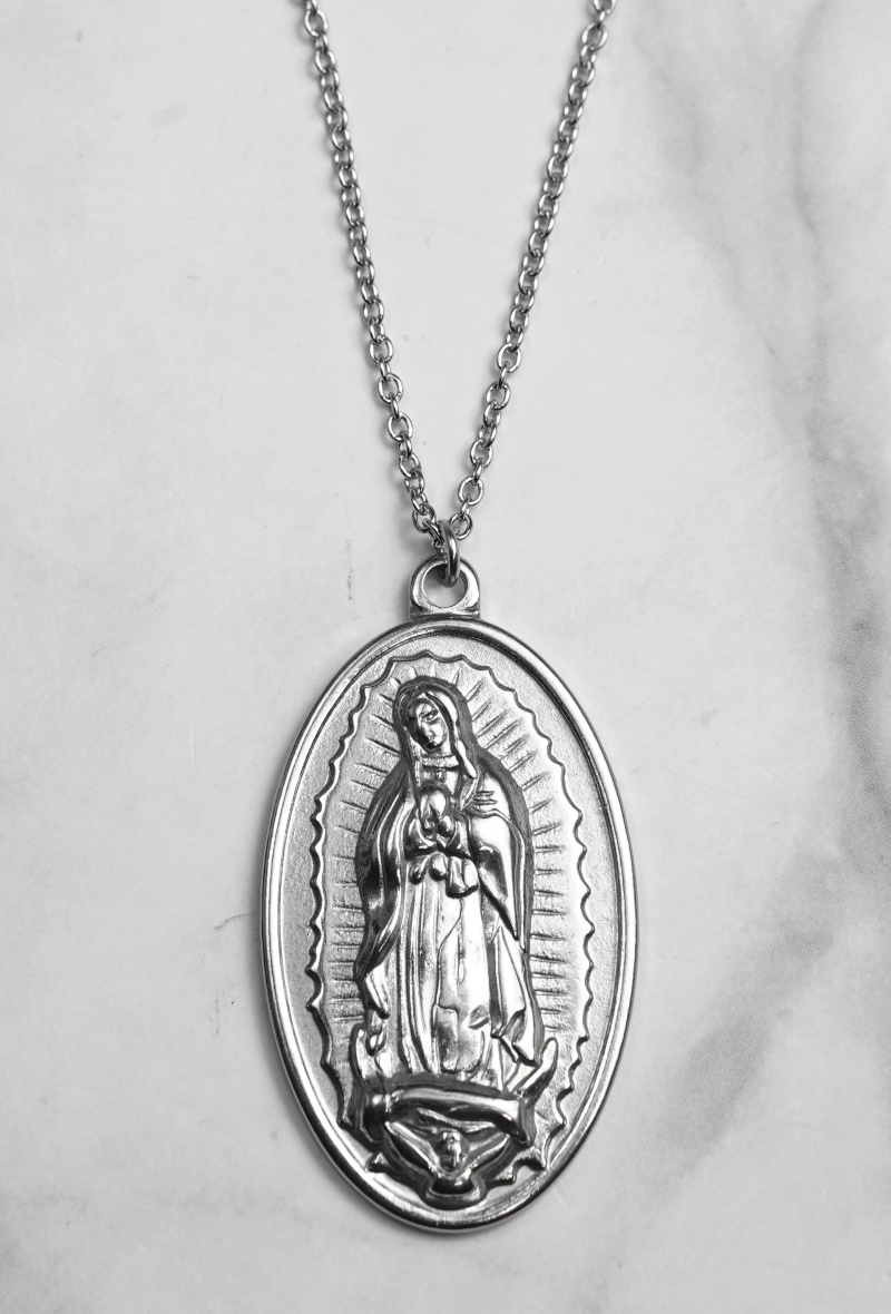 Grossiste Z. Emilie - Collier acier saint Vierge