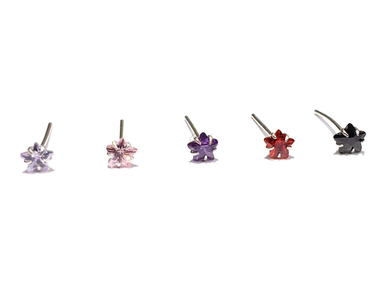 Grossiste Z. Emilie - Piercing nez zirconium étoile 3mm