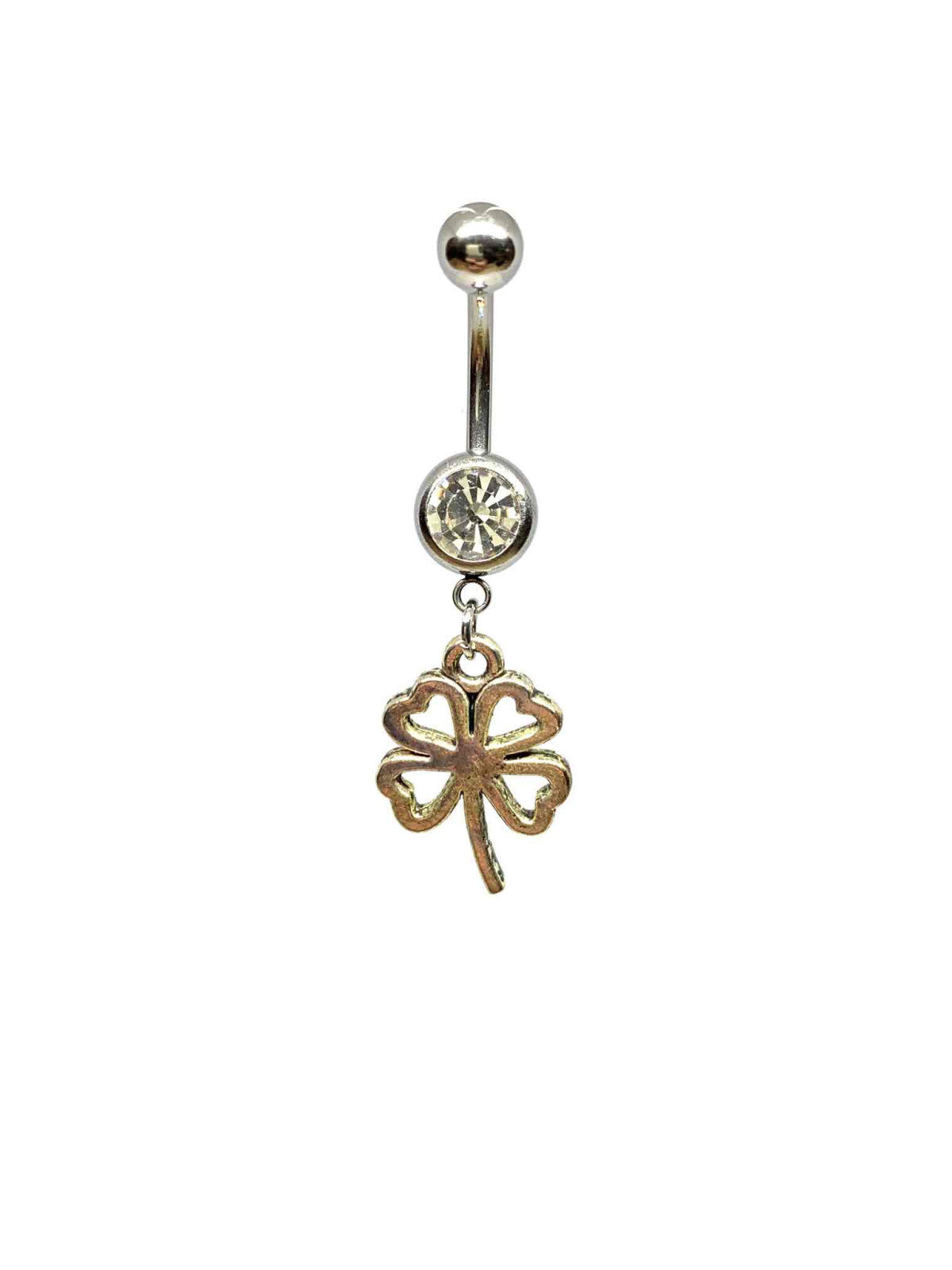 Mayorista Z. Emilie - Four leaf clover belly button piercing