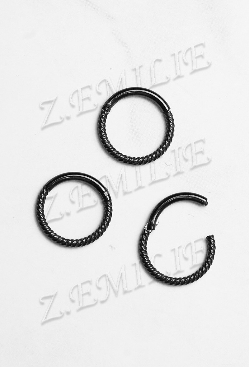 Großhändler Z. Emilie - Universelles Twisted-Hinged-Piercing 1,2x8mm