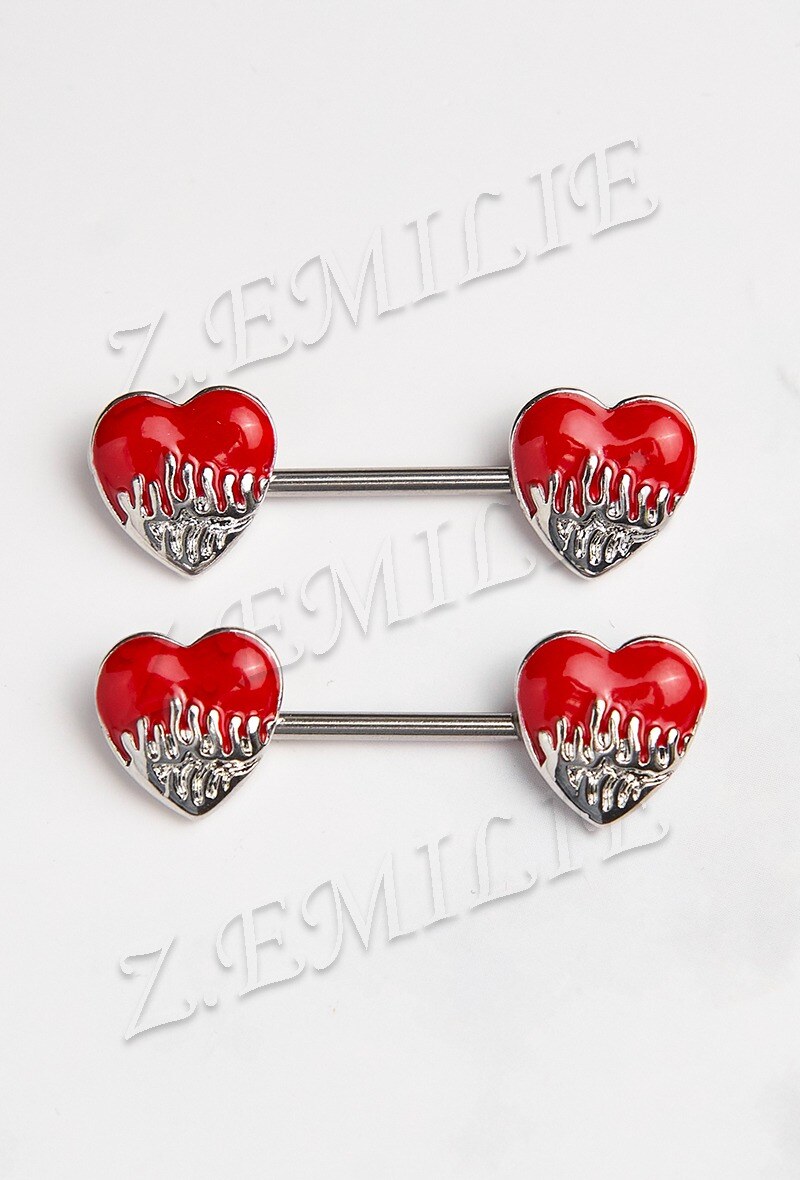 Grossiste Z. Emilie - Piercing téton cœur