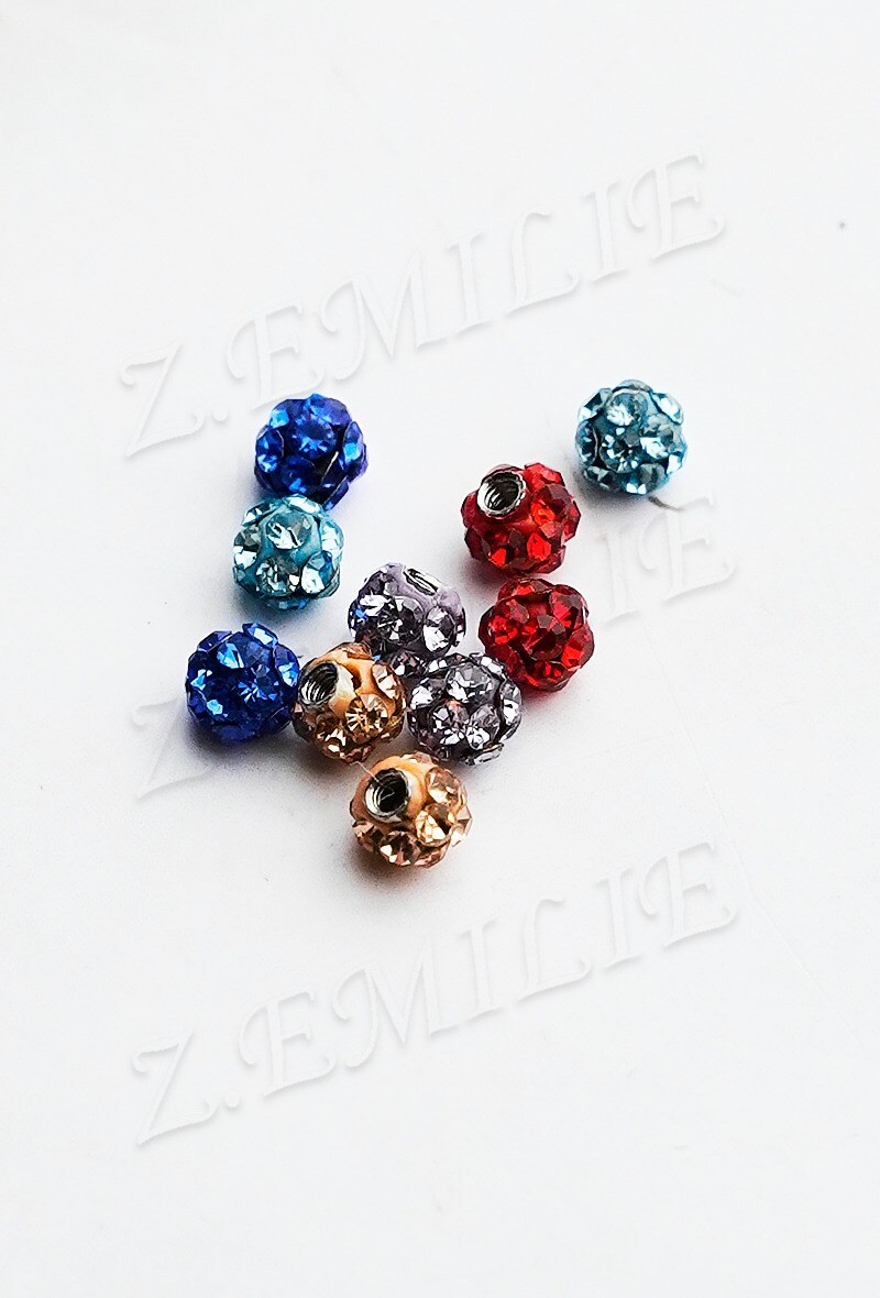 Mayorista Z. Emilie - Piercing accesorio bola shamballa 1.2x3mm
