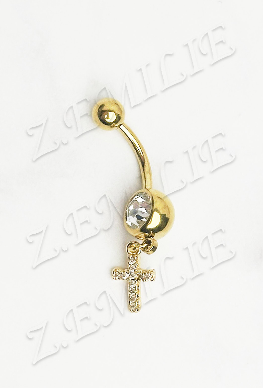 Grossiste Z. Emilie - Piercing nombril croix