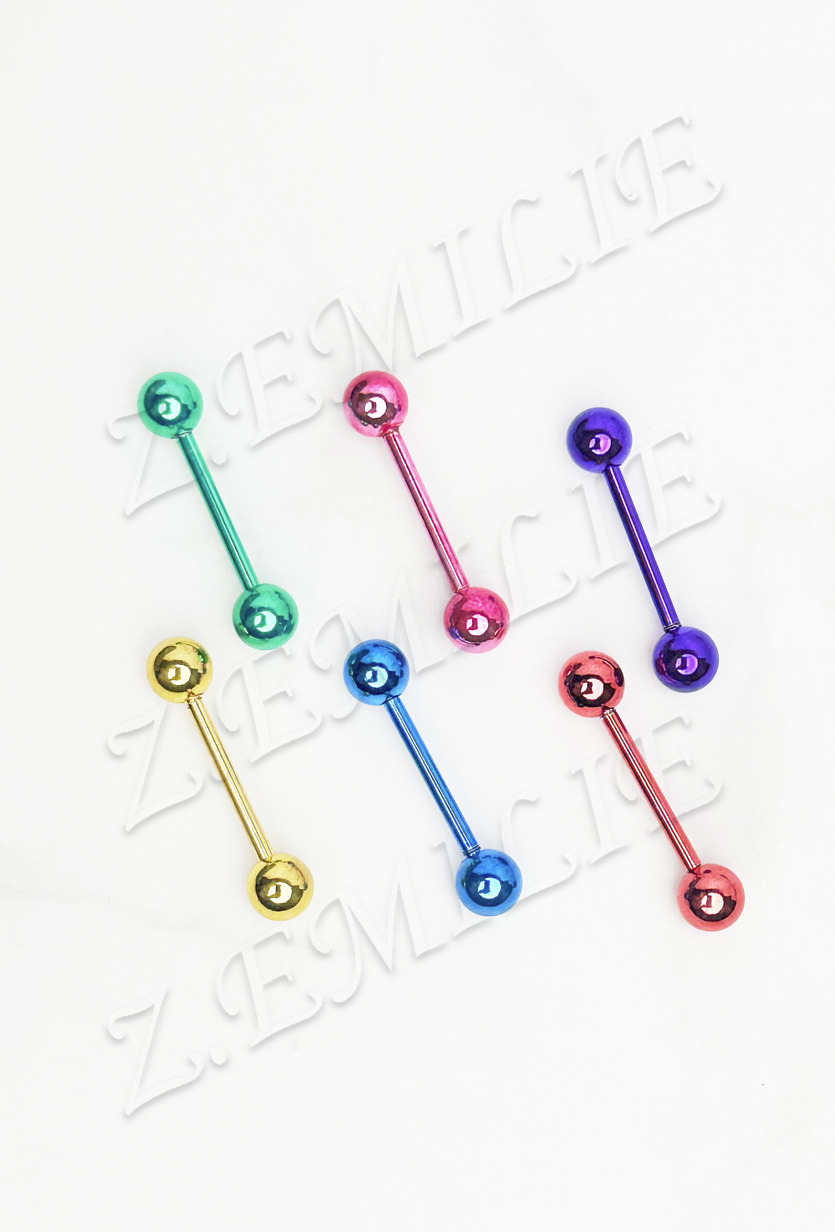 Grossiste Z. Emilie - Piercing langue 1.6x16mm